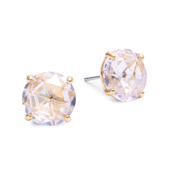 KATE SPADE • Gold Bright Ideas Boxed Round Stud Earrings - Picture 3 of 5